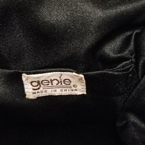 Vintage 1970s 80s Genie Slouchy Metallic Gold & Black Animal Print Mini Hobo Bag - Picture 5 of 5